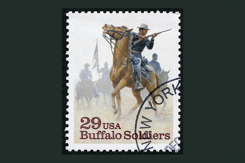 Buffalo Soldier Stamp Buffalo Soldiers Stamp