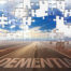 Dementia puzzle with pieces missing