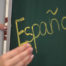 Espanol written on a chalkboard