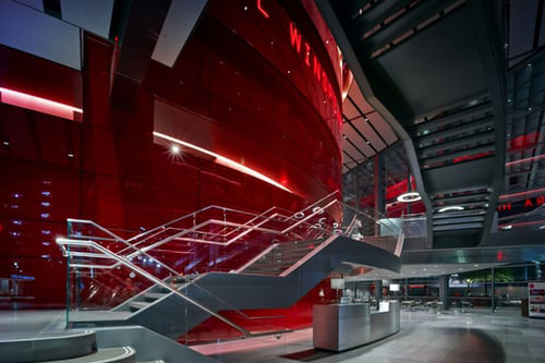Lobby of the Margot and Bill Winspear Opera House which opened in 2009 Lobby of the Margot and Bill Winspear Opera House which opened in 2009