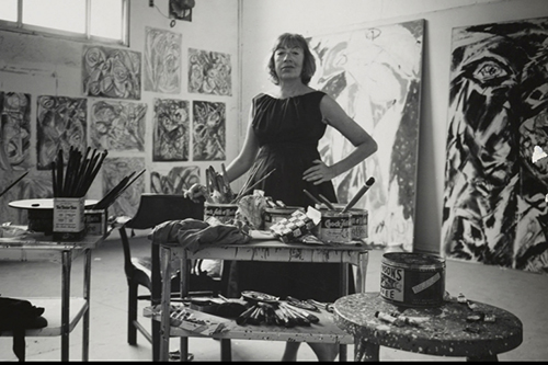 Woman in Art studio