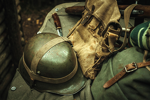 WWII WWII Helmet & gear