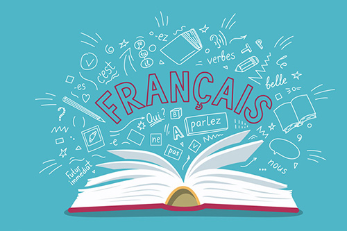 France - French book - language