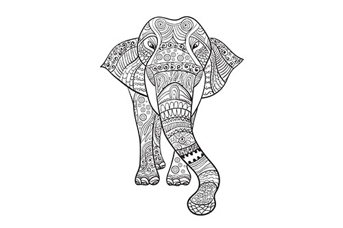 Pencil drawing of Elephant