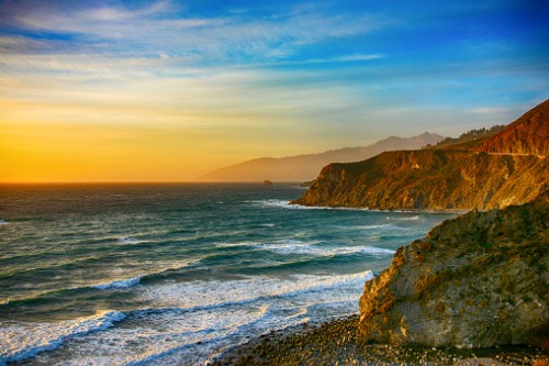 coastline-of-central-california-at-dusk-picture-id872542466 California Coast