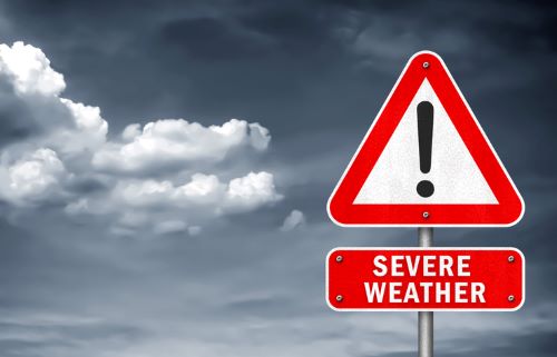 Severe weather sign