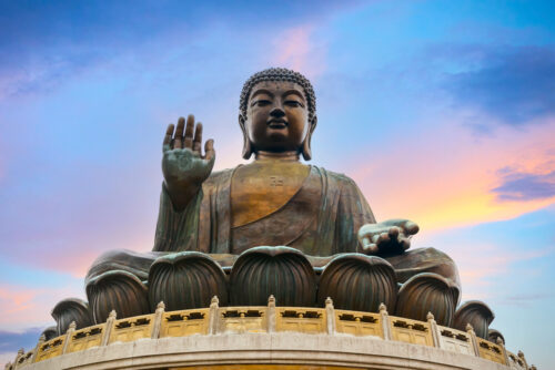 Big Buddha near Po Lin Monastery in Hong Kong Big Buddha near Po Lin Monastery in Hong Kong