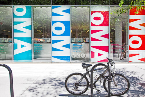 "New York City, USA - June 18, 2012: Museum of Modern Art, New York, view of the exterior of the Museum of Modern Art in Manhattan, New York City. Founded in 1929 as an educational institution, The Museum of Modern Art is dedicated to being the foremost museum of modern art in the world. MoMA is located in midtown Manhattan, New York City, at 11 West Fifty-third Street, between Fifth and Sixth avenues."