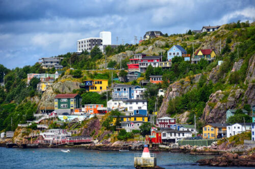 The scenic Battery neighborhood in St. John's, Newfoundland The scenic Battery neighborhood in St. John's, Newfoundland