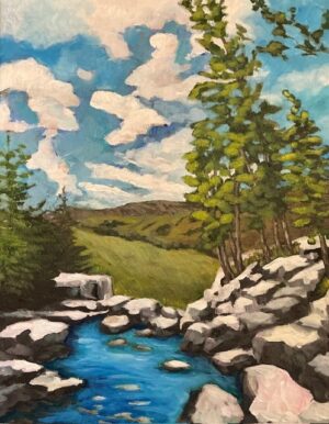 Sample of the painting that will be done in class.