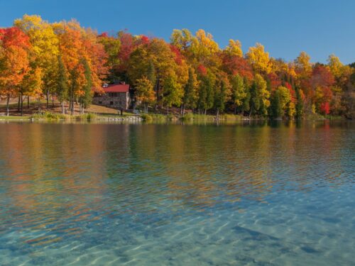 Green Lakes during the autumn
