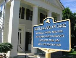 Sign outside the Matilda Joslyn Gage Center