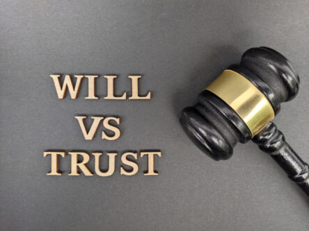 Legal comparison of estate planning tools by understanding the differences between wills and trusts for asset distribution. Will vs trust text with hand gavel at the side Legal comparison of estate planning tools by understanding the differences between wills and trusts for asset distribution. Will vs trust text with hand gavel at the side