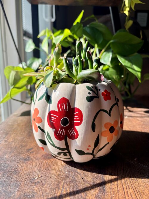 Sample of the pumpkin planter