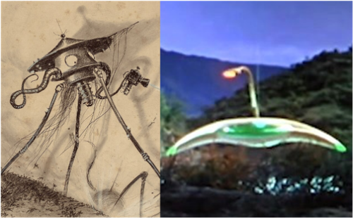 A composite of older (1906) and newer (1953) Martian machine