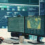 Cyber operations center with governmental hackers working on digital security activities during hybrid war. Specialists team ensuring security and malware detection, cyber surveillance.